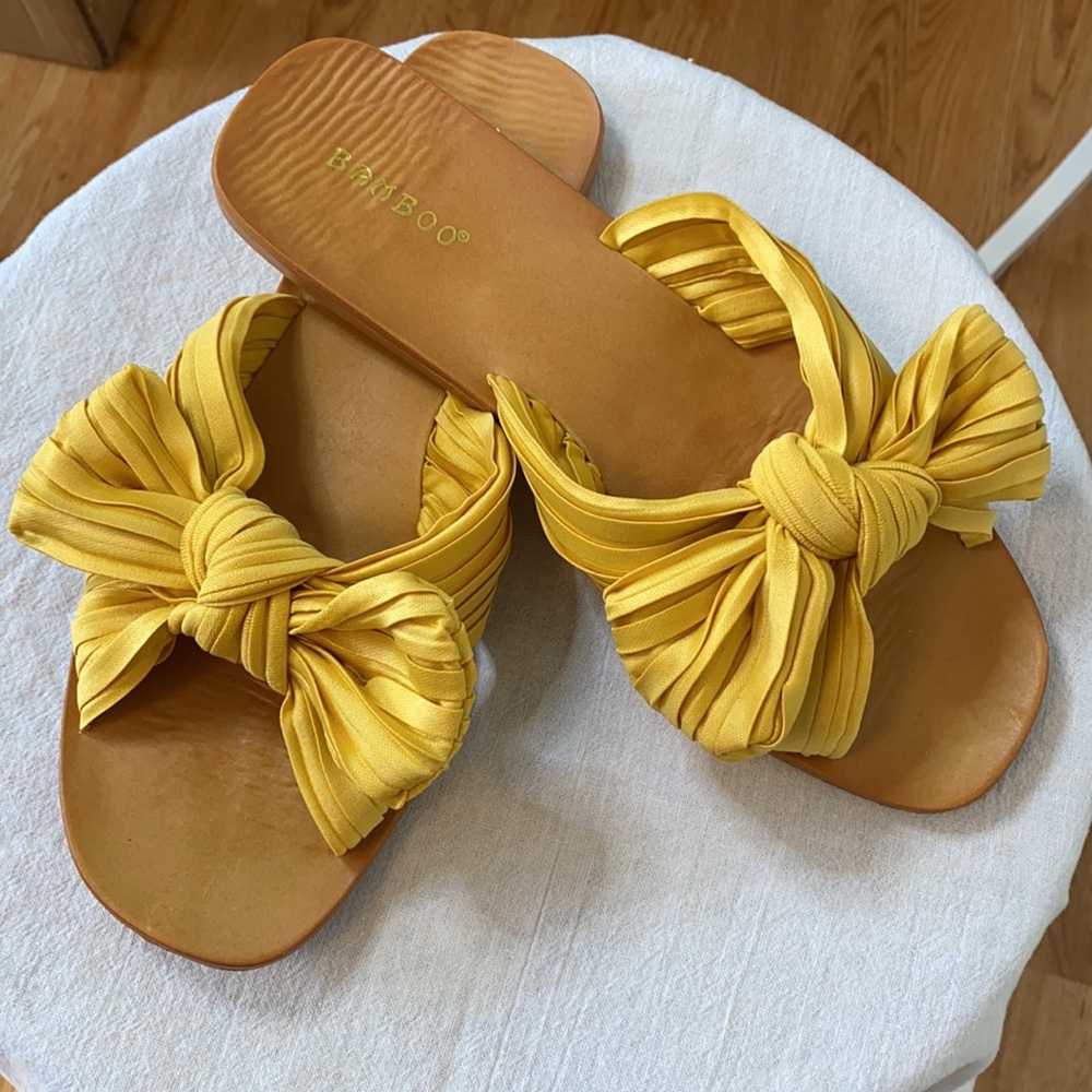 BAMBOO SANDALS!   Sz 8 1/2 - Picture 3 of 7